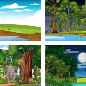 Outside Vector Background Animarky (Adobe Animate Vector)