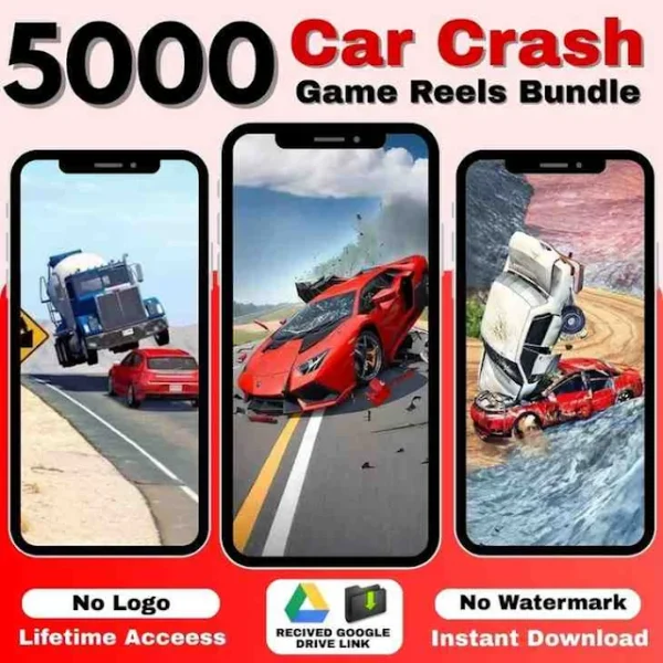 5000+ Car Crash Game Reels Bundle – Ultimate Gaming Reels